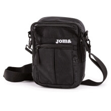Мужские сумки через плечо Мужская сумка через плечо повседневная тканевая маленькая планшет черная JOMA Logo M