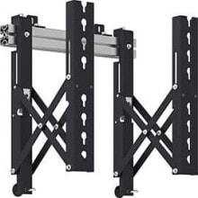 Brackets and racks for televisions and audio equipment