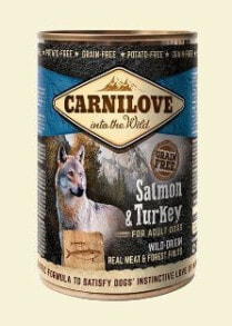 Купить влажные корма для собак CARNILOVE: Carnilove Salmon & Turkey for Adult Dogs - 400g