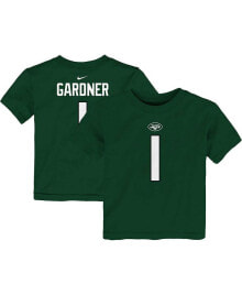 Nike toddler Boys and Girls Sauce Gardner Green New York Jets Player Name and Number T-shirt