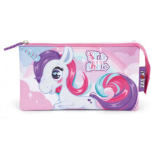 ZASKA Triple 21x11x3.5 cm Unicorn Pencil Case