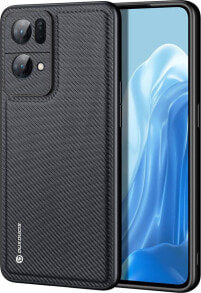 Dux Ducis Dux Ducis Fino etui pokrowiec pokryty nylonowym materiałem Oppo Reno7 Pro 5G czarny