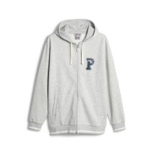 Puma Squad Full Zip Hoodie Mens Grey Casual Outerwear 67919104
