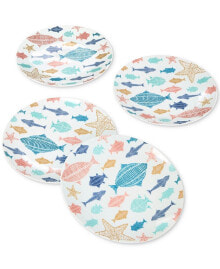 The Cellar fish Motif Salad Plates, Set of 4, Created for Macy's