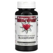 Kroeger Herb Co, Тоник для крови, 100 вегетарианских капсул