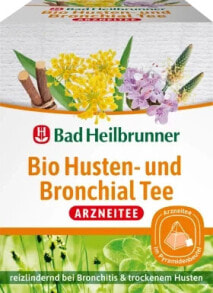 Arzneitee, Bio Husten- & Bronchial Tee (12 Beutel), 24 g