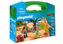 Детские игровые наборы и фигурки из дерева PLAYMOBIL Playm. Dinosaurier & Forscher Aktentasch| 70108