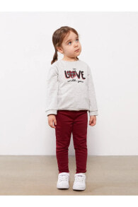 Basic Gabardin Kız Bebek Pantolon