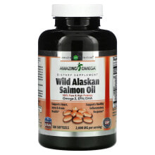 Рыбий жир и Омега 3, 6, 9 Amazing Nutrition, Жир дикого аляскинского лосося, 2000 мг, 180 мягких таблеток