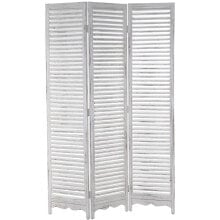 Folding screen Alexandra House Living White Wood 120 x 180 x 2 cm