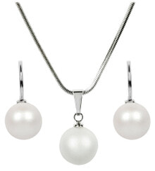 Ювелирные колье Pearl Pearlescent White SET-041 necklace and earrings set