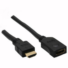 Компьютерные разъемы и переходники InLine 17637G HDMI кабель 7,5 m HDMI Тип A (Стандарт) Черный