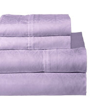 Pointehaven printed 300 Thread Count Cotton Sateen 4-Pc. Sheet Sets, Full