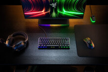 Купить клавиатуры RAZER: Razer Huntsman Mini - 60% - USB - Opto-mechanical key switch - QWERTZ - RGB LED - Black