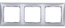 Умные розетки, выключатели и рамки legrand Triple frame Valena brushed aluminum (770333)