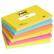 Sticky Notes Post-it ENERGETIC Multicolour 7,6 X 12,7 cm 6 Pieces 76 x 127 mm
