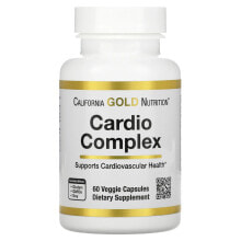 Аминокислоты california Gold Nutrition, комплекс для здоровья сердца, 60 вегетарианских капсул (Товар снят с продажи) 