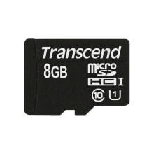 Карты памяти Transcend 8GB microSDHC Class 10 UHS-I карта памяти Класс 10 TS8GUSDCU1