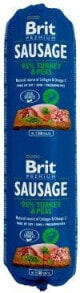 Brit Premium Sausage indyk z groszkiem 800g