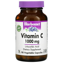 Витамин C bluebonnet Nutrition, Витамин C, 1000 мг, 90 растительных капсул