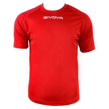 Мужские спортивные футболки Мужская футболка спортивная красная с логотипом Givova One U MAC01-0012