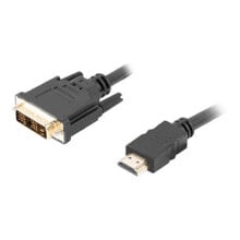 LANBERG CA-HDDV-10CC-0018-BK HDMI To DVI-D 18+1 M/M Video Cable 1.8 m