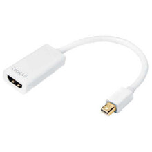 LOGILINK Mini DisplayPort To HDMI M/F Adapter 10 cm