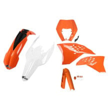 UFO KTM EXC/EXC-F 2011-2011 With Headlight KTKIT520F-999W Fork Protectors & Plastics Kit