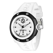Женские наручные часы Женские наручные часы с белым силиконовым ремешком Glam Rock GR62009 ( 46 mm)
