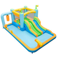 Children's inflatable complexes and trampolines