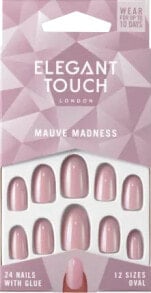 Купить средства для ухода за ногтями Elegant Touch: Künstliche Nägel Mauve Madness Oval, 24 St