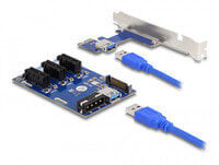 Delock 41442 - PCIe - PCIe - SATA - USB 3.2 Gen 1 (3.1 Gen 1) - Male - SATA 15-pin - Blue - PC