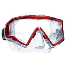 Masks and snorkels for scuba diving