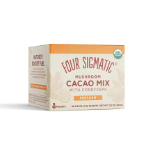 Грибы four Sigmatic Mushroom Hot Cacao Mix with Cordyceps Горячий какао напиток с кордицепсом 10 пакетиков