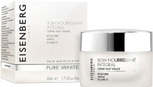 Regenerierende, beruhigende und aufhellende Nachtcreme für Gesicht, Hals und Dekolleté - Jose Eisenberg Pure White All Over Nourishing Cream