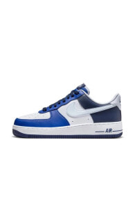 Air Force 1 '07 Lv8 Beyaz Mavi Erkek Sneaker Ayakkabı