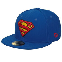 Мужские бейсболки мужская бейсболка синяя с логотипом New Era Character Bas Superman Basic Cap M 10862337