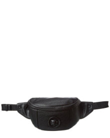 Купить мужские ремни и пояса Just Cavalli: Черный поясной мешок с логотипом тигра Just Cavalli для мужчин