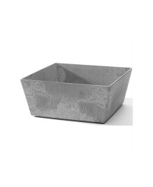 Novelty 36100 Ella Low Square Planter Grey - 10 inches
