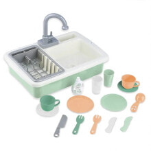 EUREKAKIDS Kitchen sink with motorized faucet