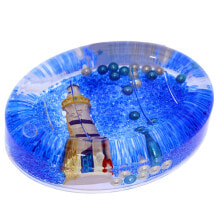 Soap dish Alexandra House Living Blue Acrylic Plastic Headlight 14 x 4 x 10 cm