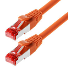 Кабели и разъемы для аудио- и видеотехники helos CAT6 S/FTP (PIMF), 1.5m сетевой кабель 1,5 m SF/UTP (S-FTP) Оранжевый 118175