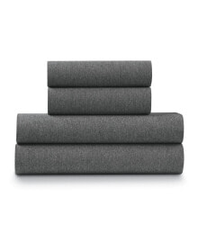 Ella Jayne soft Heather Jersey Knit 3 Piece Sheet Set, Twin XL