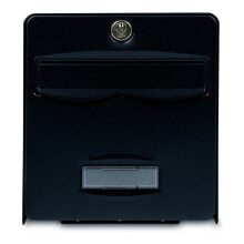 Letterbox Burg-Wachter Black Stainless steel Galvanised Steel 36,5 x 28 x 31 cm