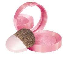 Bourjois Little Round Pot Blusher roz do policzkow 54 Rose Frisson Компактные сияющие румяна 2,5 г + Кисточка