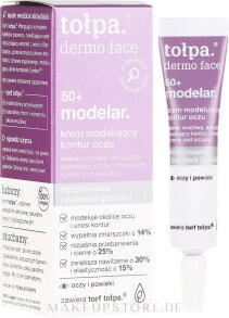 Modellierende Augencreme gegen Falten und dunkle Ringe 50+ - Tolpa Dermo Face Modelar 50+ Eye Cream