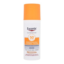 Eucerin Sun Protection Photoaging Control Tinted Gel-Cream SPF50+ 50 ml sonnenschutz fürs gesicht Feine Linien & Falten für Frauen