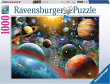 Детские развивающие пазлы пазл Ravensburger 1000 деталей планеты