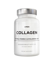 Codeage amen Collagen Peptides 5 Types, Vitamin C, Hyaluronic Acid Capsules - 90ct