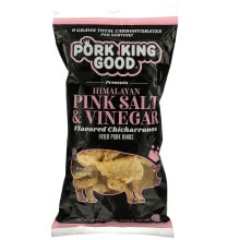 Чипсы pork King Good, Ароматизированный Chicharrones, розовая гималайская соль и уксус, 1,75 унции (49,5 г)